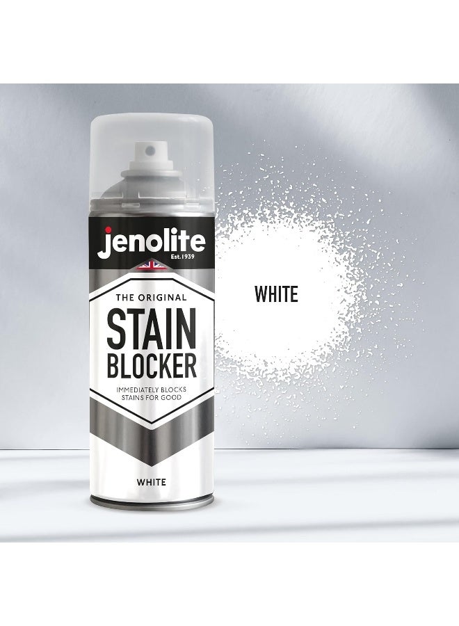 JENOLITE جينو لايت مانع البقع بخاخ | طلاء ختم رطب | أبيض | يغطي ويمنع البقع على الفور للأبد | 400 مل (13.5 أونصة سائلة) - Image 5