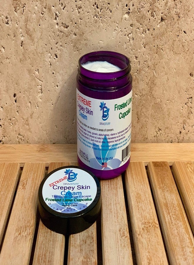 Diva Stuff Extreme Crepey Skin Body & Face Cream With Hyaluronic Acid, Alpha Hydroxy and More, by Diva Stuff (Frosted Lime Cupcake) - Image 2