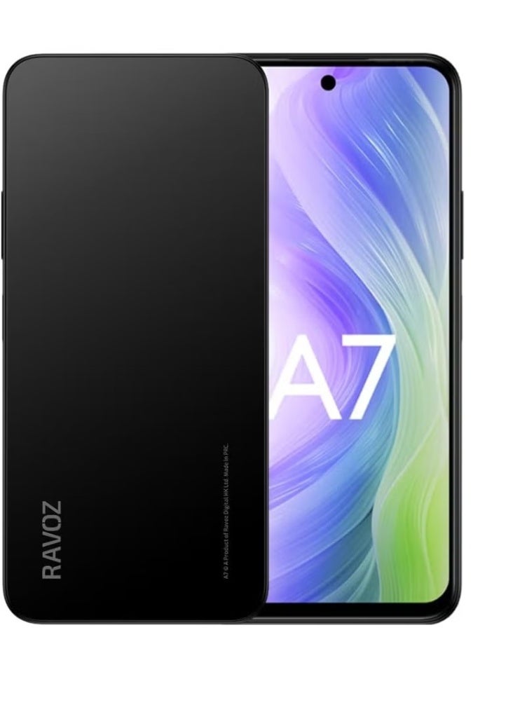 RAVOZ A7 Privacy Smartphone – 12GB RAM (4GB+8GB), 128GB Storage, Dual SIM 4G LTE, NFC, No Camera, No GPS - Image 1