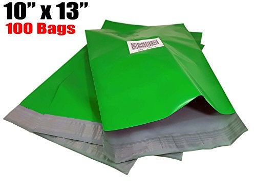 iMBAPrice Poly Mailers Shipping Envelopes Bags, 10 x 13 - inches, 100 Bags (Green) - Image 2