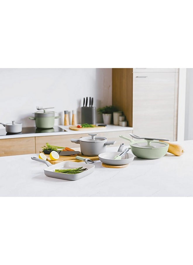Berghoff Leo Balance Moonmist Non-Stick Covered Stockpot Grey and Clear 24 x 11.5 cm 3950429  - Image 2