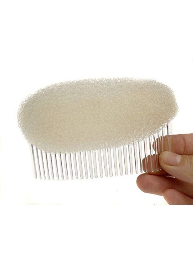 SYBL 2Pcs Beige Charming Bump It Up Vo Inserts Do Beehive Hair Styler Shaper Insert Tool Hair Comb Bouffant Padding Bun Maker Hair Styling Hair Accessories Diy Hair Beauty Tool For Women Lady Girl  - Image 3