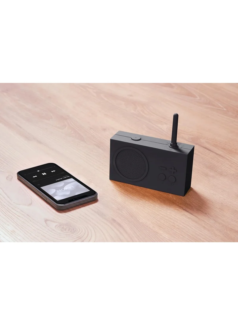 LEXON DARK GREY Tykho 3 Fm Radio Bluetooth Splash Proof Speaker  | Best Price UAE