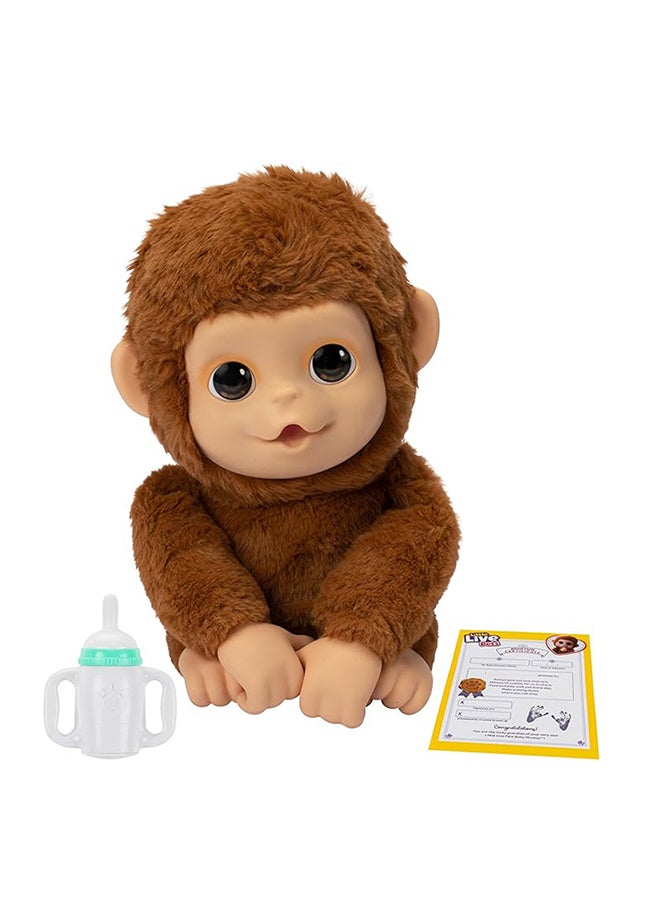 Moose Toys Little Live Pets My Baby Monkey - Mango Plush - Image 2
