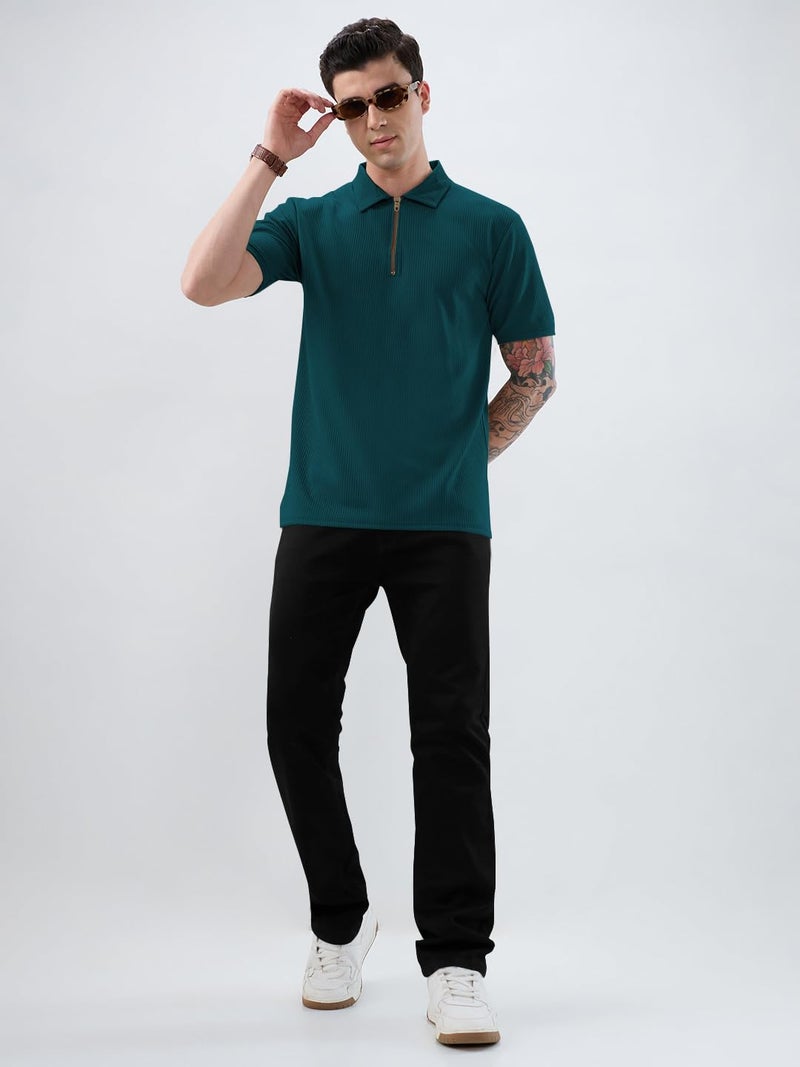 KAJARU Men's Polo T-Shirt Polyester Fabric Casual & Sportswear - Image 5
