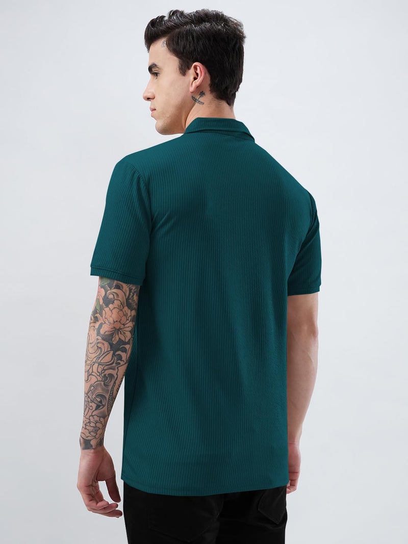 KAJARU Men's Polo T-Shirt Polyester Fabric Casual & Sportswear - Image 4