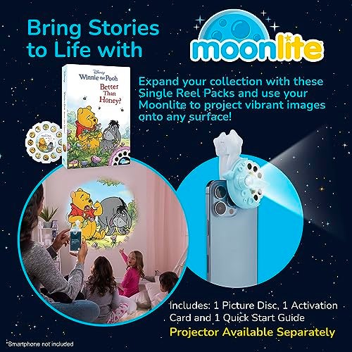 Moonlite Storytime Disneys Winnie The Pooh Better Than Honey Storytime Disc A Magical Read Projector Sold Separately Digital Story w Sound FX Learning Gifts for Kids Ages 1 Year Up - Image 5