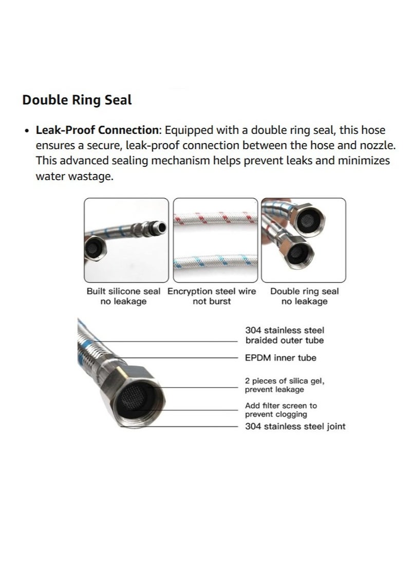 ABBASALI Electrical Flexible Connecting Hose Pipe for Wash Basin Sink Mixer - Image 3