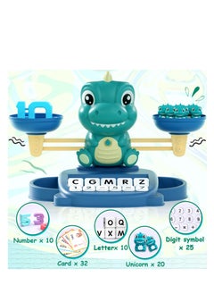 SYOSI Dinosaur Math Balance Toys, Dinosaur Kindergarten Preschool Learning Activities Math Counting Matching Letter Toys   Toddler Educational Toys for 3 4 5 6 7 Year Olds Boys Birthday Gift Game  - Image 2