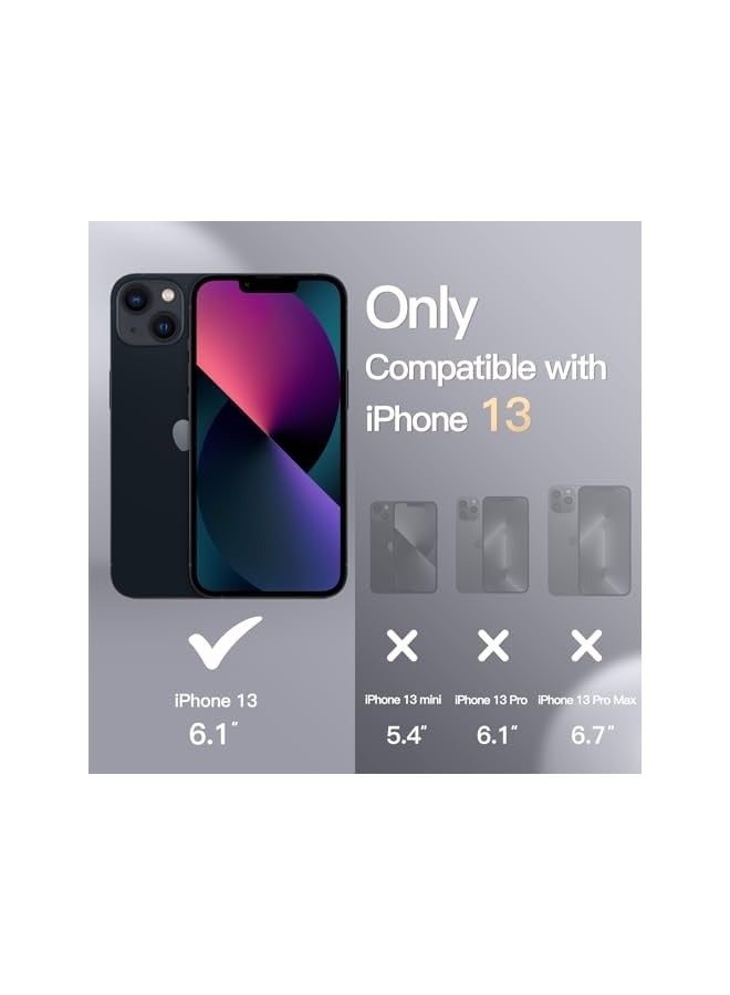 جي تيك حافظة JETech من السيليكون لهاتف iPhone 13 مقاس 6.1 بوصة، حافظة هاتف واقية لكامل الجسم ذات ملمس حريري ناعم، غطاء مقاوم للصدمات مع بطانة من الألياف الدقيقة (أسود) - Image 2