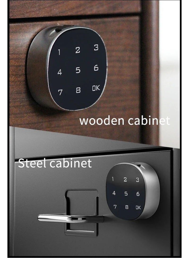 ارواق الذكية الرقمية صندوق البريد الإلكتروني قفل شاشة تعمل باللمس قفل ملف مكتب خزنة فولاذية باب ساونا كلمة المرور لوحة المفاتيح قفل للدرج - Image 4