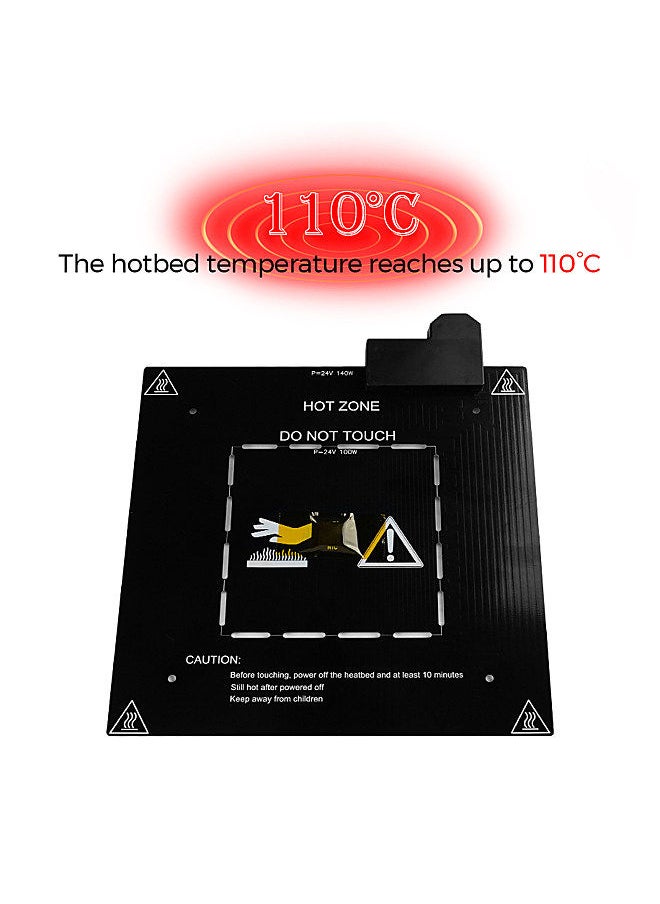 Two Trees - Heated Bed 3D Printer Replacement Compatible with Ender 3S1/Ender 3/ Ender 3 Pro/Ender 3 V2/Ender 3 V2 Neo 235x235mm Zonal Heating Switch 24V 140W / 24V 100W for Creality Ender 3 Series - Image 1