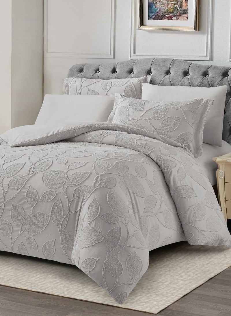 Duoduo home طقم لحاف مريح مقصوص بتقنية 3D مكون من 6 قطع مع 1 لحاف (220×240) 1 ملاءة مشدودة 4 أغطية وسائد، لحاف ناعم لجميع الفصول بحجم كينغ - Image 1