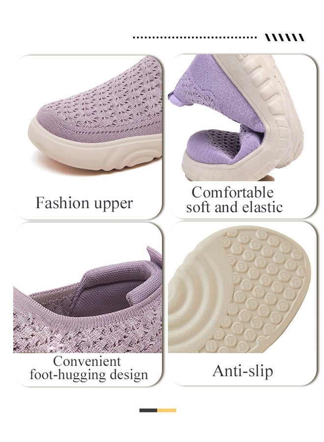 حذاء رياضي نسائي للمشي والجري - خفيف ومتنفس وعصري مع نعل ذاكرة ممتص للصدمات مناسب للتنس والمشي الخفيف - Image 3