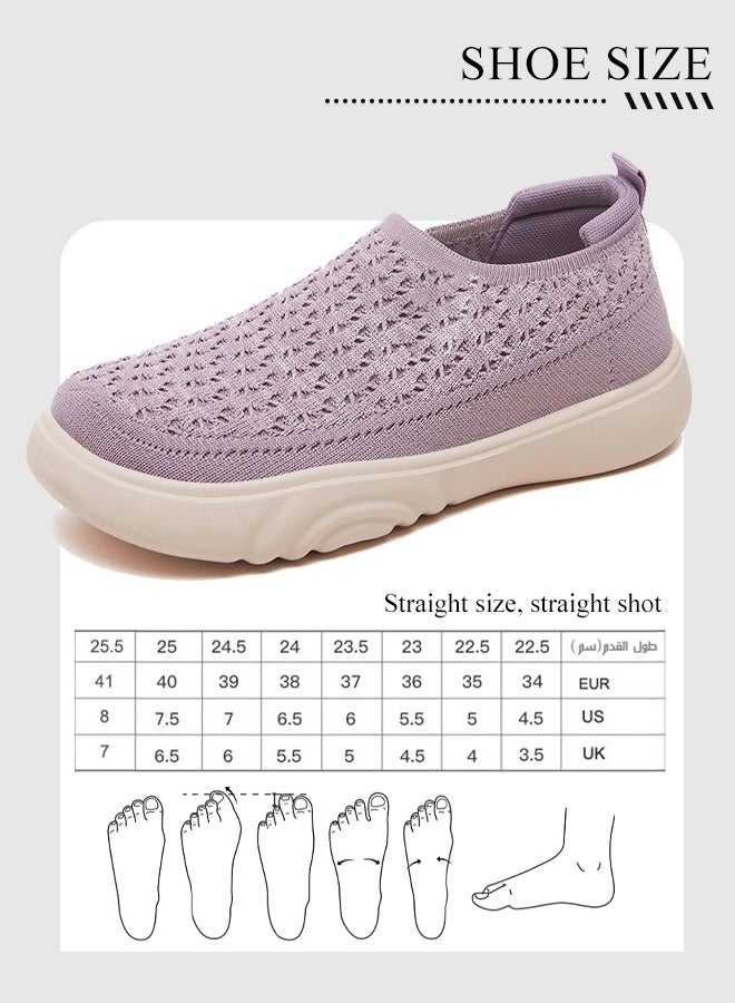 حذاء رياضي نسائي للمشي والجري - خفيف ومتنفس وعصري مع نعل ذاكرة ممتص للصدمات مناسب للتنس والمشي الخفيف - Image 5