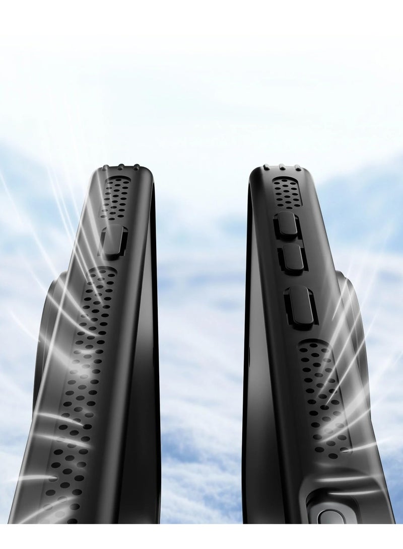 عام غطاء متوافق مع فيفو X200 الترا 5G - غطاء شحن لاسلكي مغناطيسي رفيع جدًا بظهر صلب مطفأ مع حماية العدسة وإطار تبديد الحرارة - Image 4