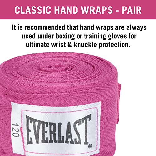 Everlast Boxing Hand Wraps 120", Pink - Image 3