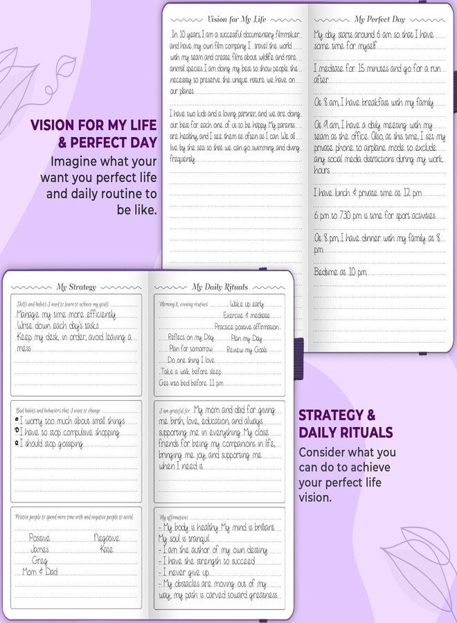 GoGirl Planner and Organizer for Women - Pocket Weekly Planner, Goals Journal & Agenda for Time Management & Productivity. Undated (Purple) - Image 5
