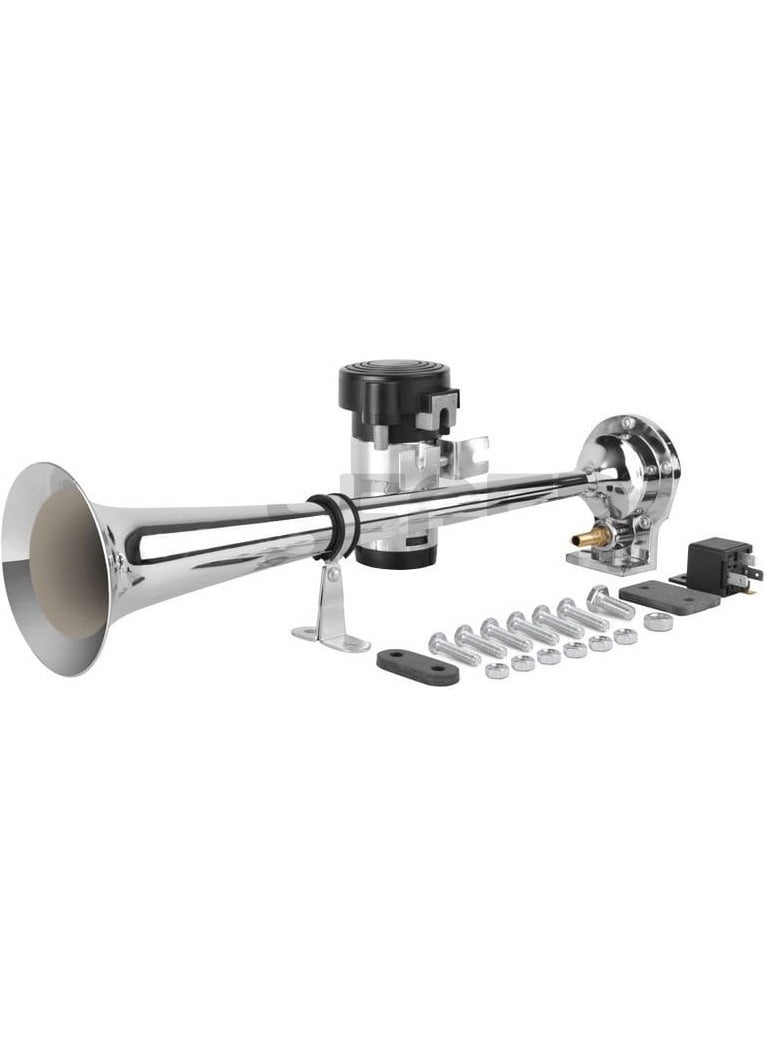 SEGER -83KM Marine Compressor Horn 24V, Chrome Pipe  - Image 2