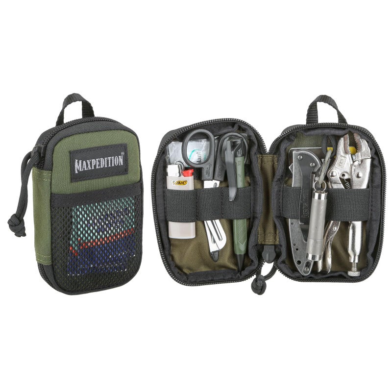 MAXPEDITION Pico Pocket Organizer, Ultra Compact EDC Gear Pouch, Tactical Utility Pouch for Everyday Carry, Tools, Gadgets, Outdoor First-Aid Kit, Survival (OD Green) - Image 1