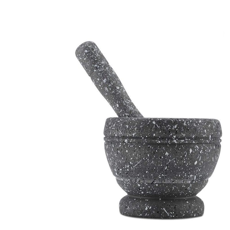 Manual Plastic Garlic Grinder And Spice Herb Grinding Bowl With Mortar Pestle Set Kitchen Tool - Image 2