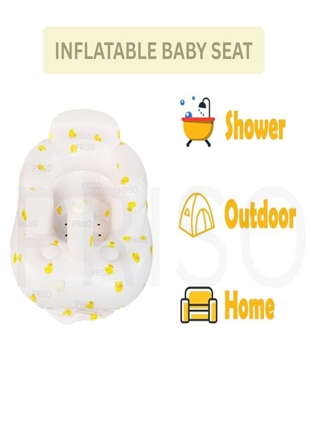PRISO Baby Inflatable Seat for Infant Support, Toddler Babies 3 Months Chair for Sitting Up, Home, Travel, Garden and Outdoor Camping Use. (Multicolor) - Image 2