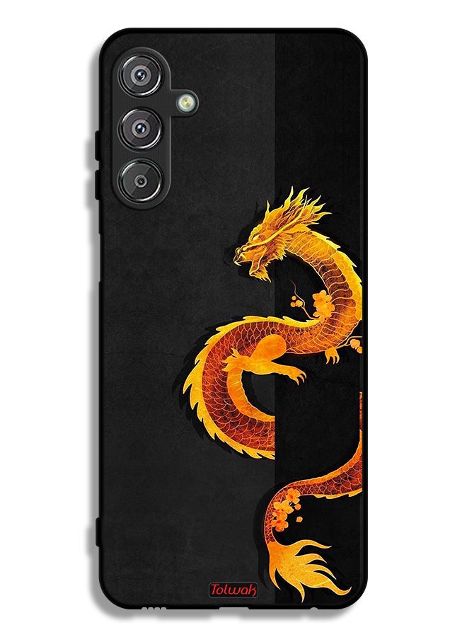 Tolwak Samsung Galaxy F15 5G Protective Case Cover Dragon Art - Image 1