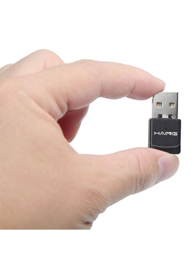 Haing USB WiFi Bluetooth Adapter, External Dual-Band 2.4/5GHz Wireless Network Receiver with Speed ​​up to 600Mbps, Mini WiFi Dongle for PC/Laptop/Desktop - Image 4
