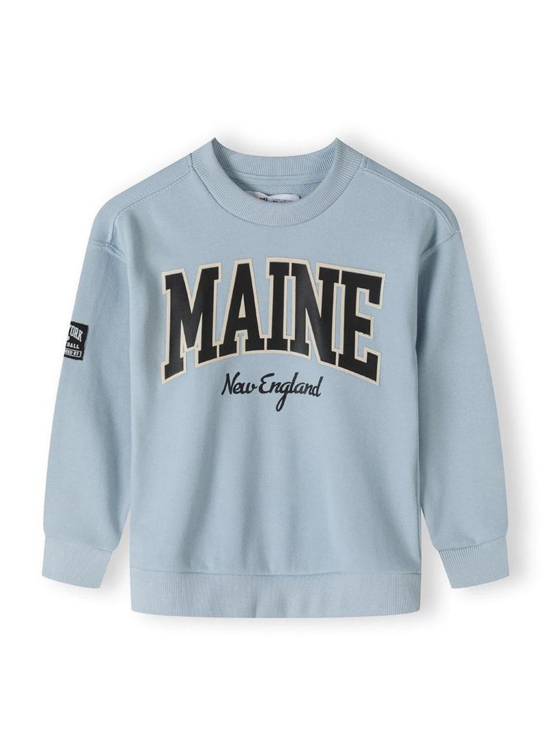 MINOTI Boys Crew Sweatshirt with Print  - Image 2