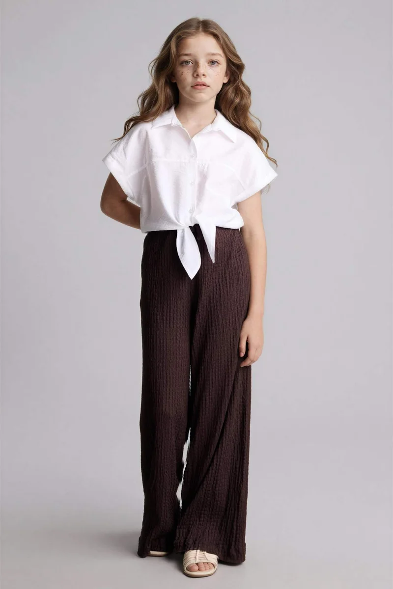 ديفاكتو Girl Wide Leg Trousers