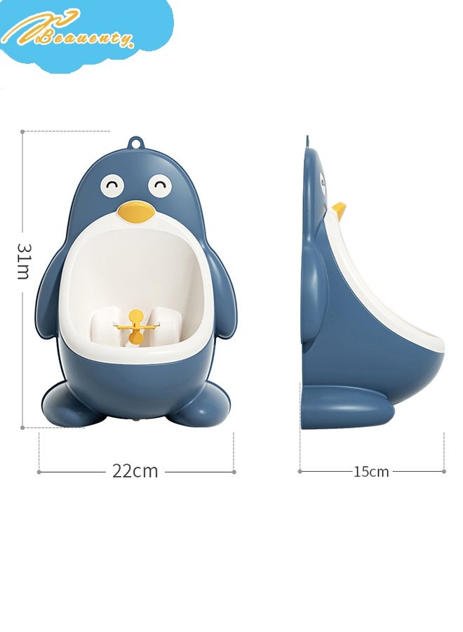 Beauenty Boy standing wall urinal, Cute penguin cartoon Baby Potty Training Urinal, Split design splash-proof design for Baby Boys Pee with Practice Target - Image 5