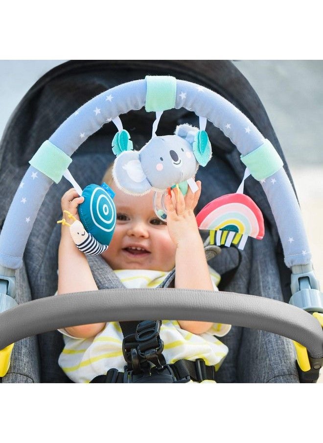 Taf Toys - Baby Pram Stroller & Car Seat Arch ; Baby Crib Mobile Foldable Travel Car Seat Toy Activity Arch With Fascinating Toys For Bouncers Pram Newborn Sensory Toy 024 Months Infant Boys Girls Sleep - Image 1