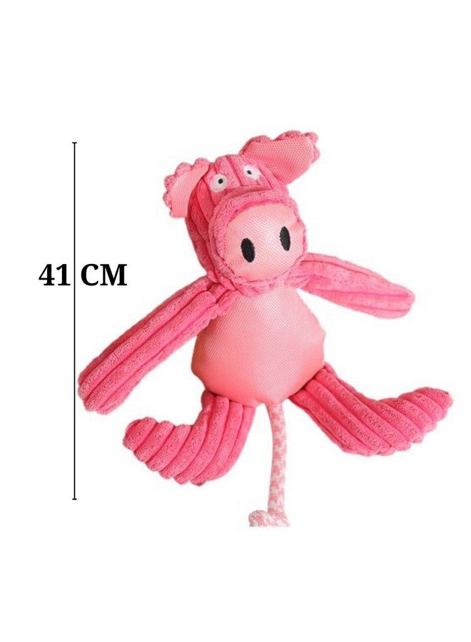 Emily Pets Dog Squeaky Toys Super Soft Plush Dog Toys For Puppy Durable Dog Chew Toys For Small To Medium Dogs (Pink) - Image 2