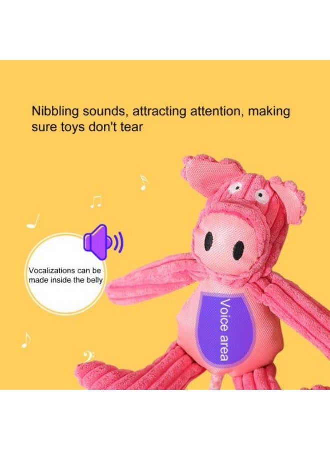 Emily Pets Dog Squeaky Toys Super Soft Plush Dog Toys For Puppy Durable Dog Chew Toys For Small To Medium Dogs (Pink) - Image 3