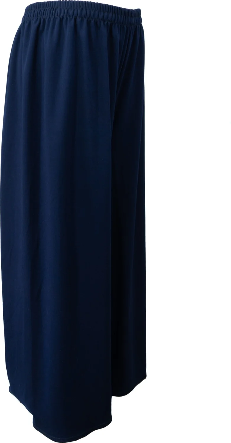 اوبلاند Women's Winter Trousers Double Fabric Elastic Waist Jumbo King Size Comfortable Cut Full Pattern Lycra