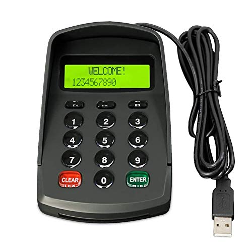 XCRFID USB 15 Keys Keypad Numeric Keyboard Numpad for Bank,Telecom, Mobile Unicom Business Hall Counter, Financial POS Payment System Digital Keyboard (YD541-Plaintext No Sound) - Image 1