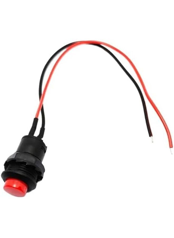 5 قطع مفتش ضغط زر إعادة ضبط ذاتي القفل دائري 12 مم مع كابل 20 سم DS 428 427 - Image 1