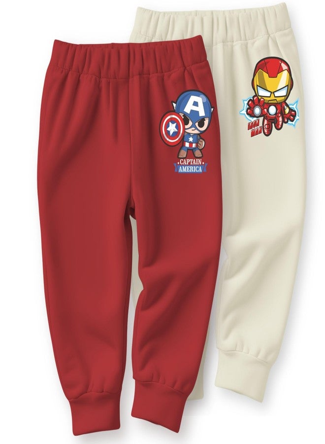 minicult Cotton Kids Pajama Pants with Cute Prints(Avenger)(Pack of 3)(3-6 Months) - Image 4