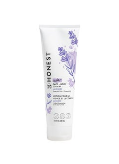 The Honest Company The Honest Company Hydrating Face  Body Lotion  Fast Absorbing Naturally Derived Hypoallergenic  Lavender Calm 85 fl oz 