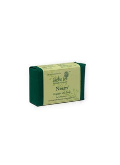 Rustic Art Organic Neem Basil Soap | For Body Acne, Back Acne, Daily Use | For Women & Men | 100G (Pack Of 2)  - Image 3