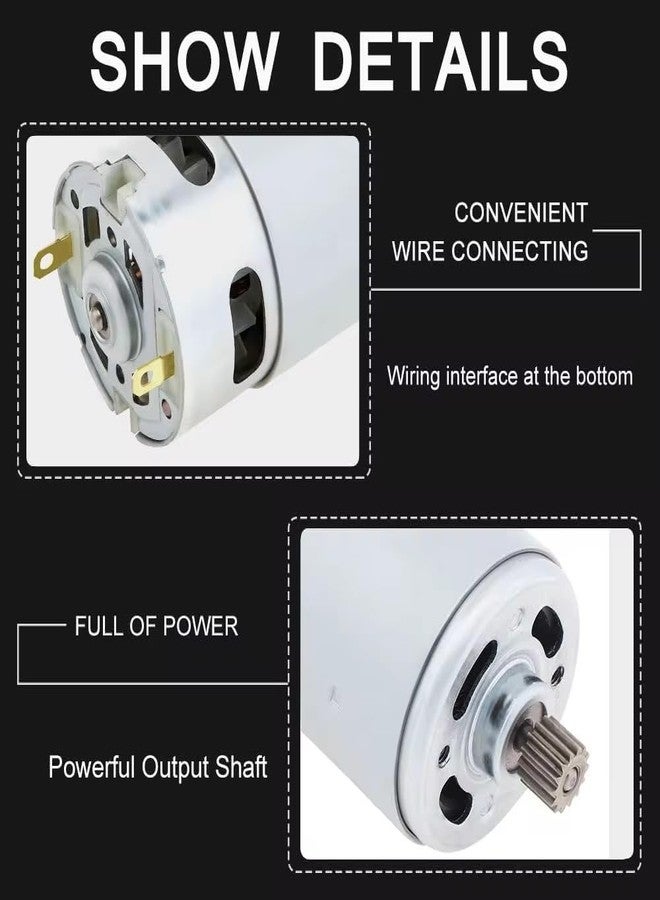 KING-PRO DC 12V Motor 12 teeth Replacement for 12V Cordless Drilling Machines - Image 4