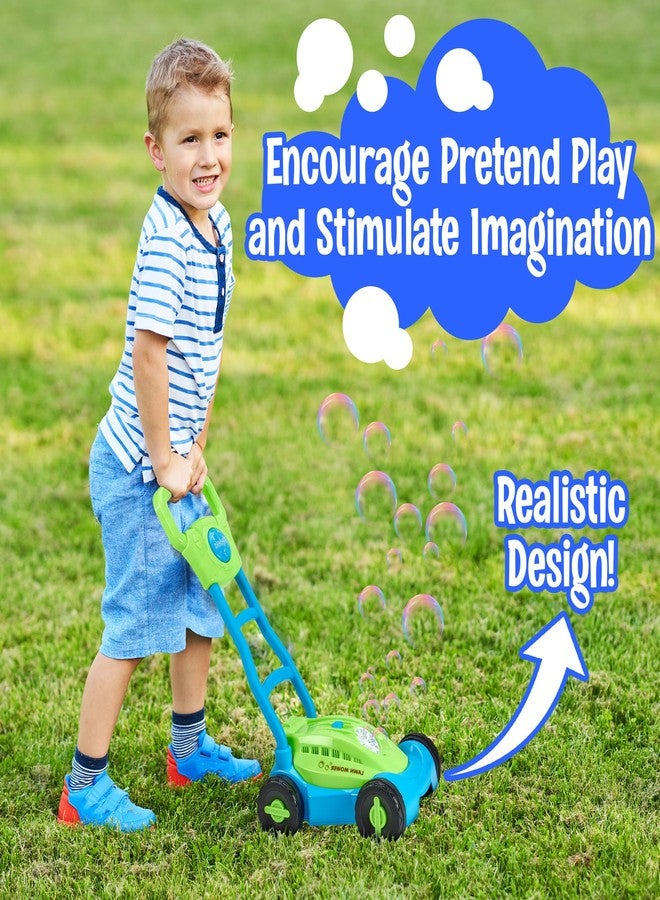 Playbees Bubble Lawn Mower for Toddlers1-3 Great boy Kids Push Summer Outside Garden Toy with Bubbles Amazing Toy for Summer Great Gift idea for Birthday or Preschool & Summer Gift - Image 2