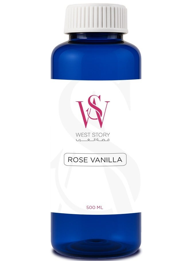 West Story Rose Vanilla Diffuser Oil – Soft Rose & Warm Vanilla Scent for Aroma Diffusers - 500ml - Image 2