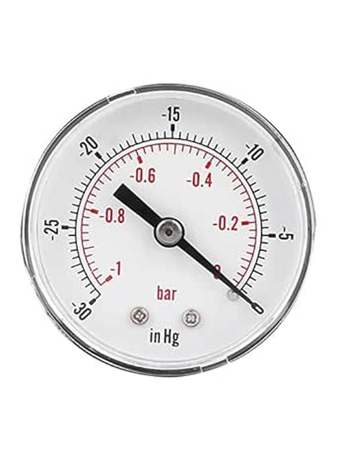 Brass Vacuum Gauge 50mm 1 8 BSPT Back Connection For Air Water Oil Gas Media - Image 1