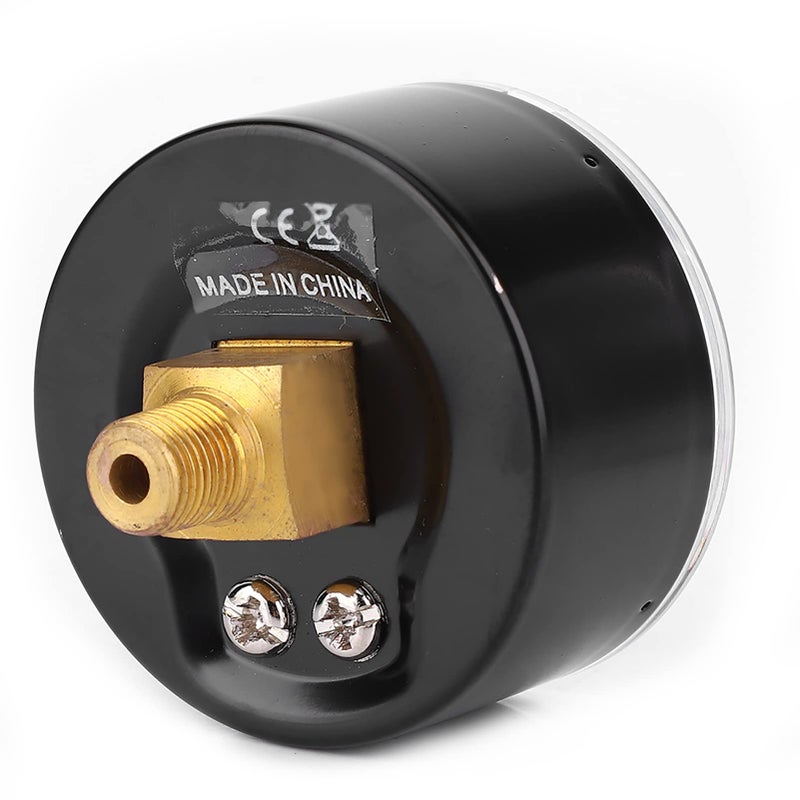 Brass Vacuum Gauge 50mm 1 8 BSPT Back Connection For Air Water Oil Gas Media - Image 3