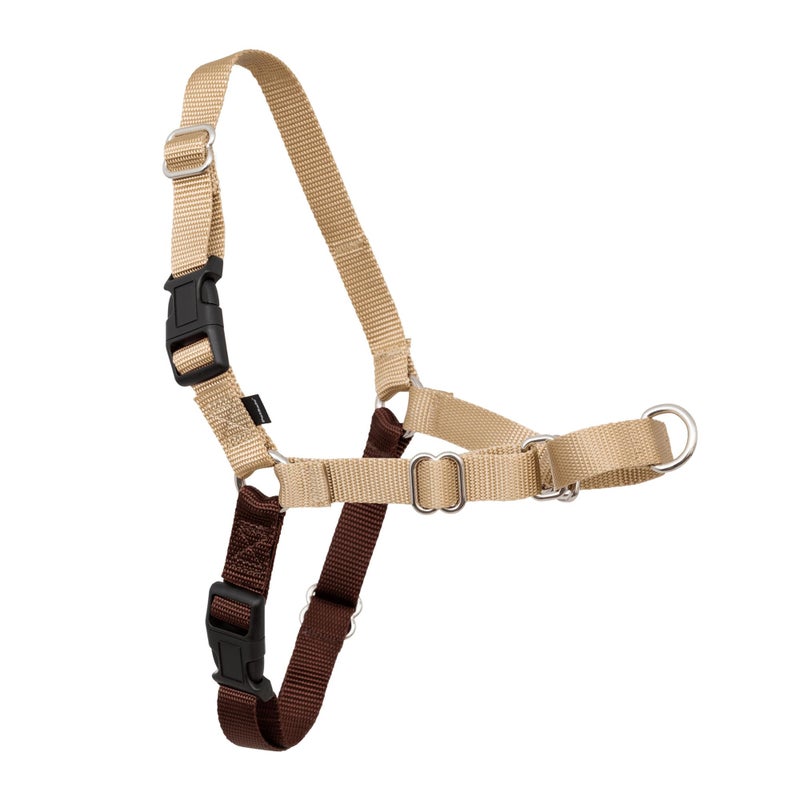 PetSafe Easy Walk Harness for Dogs - Pull-Free Walks - Patented Martingale Loop Design - Front Chest Leash Attachment - Comfort Straps - Breathable Harness Design - Small/Medium, Fawn/Brown - Image 1