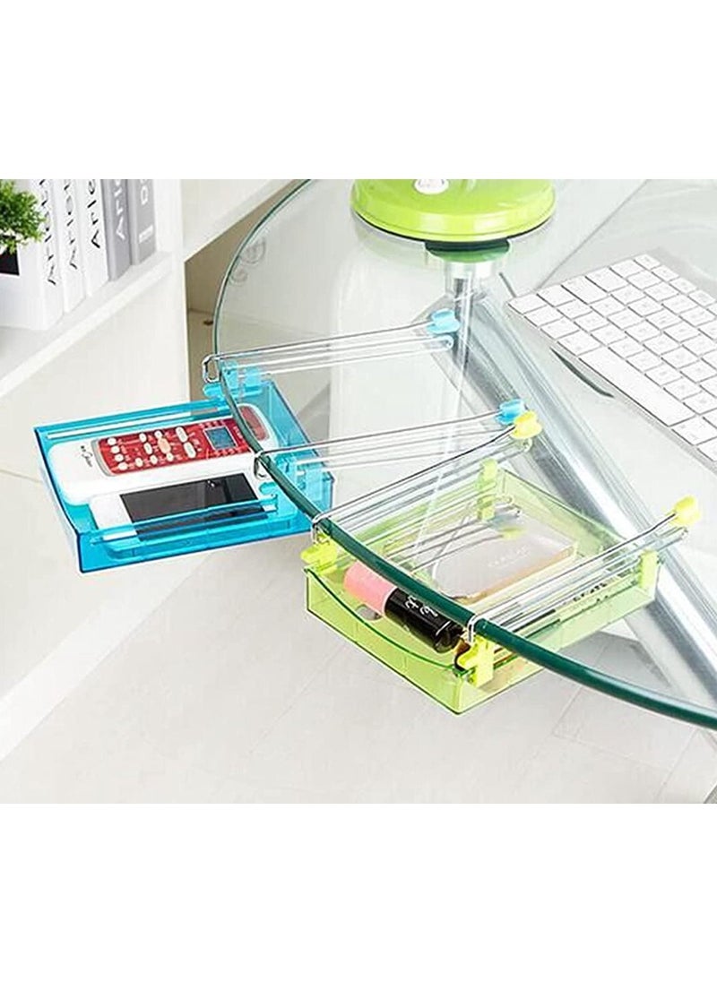 Generic - Refrigerator and Fridge Drawer Storage Basket Multipurpose Retractable Organizer Space Saver Set of 4 Pieces - Image 1