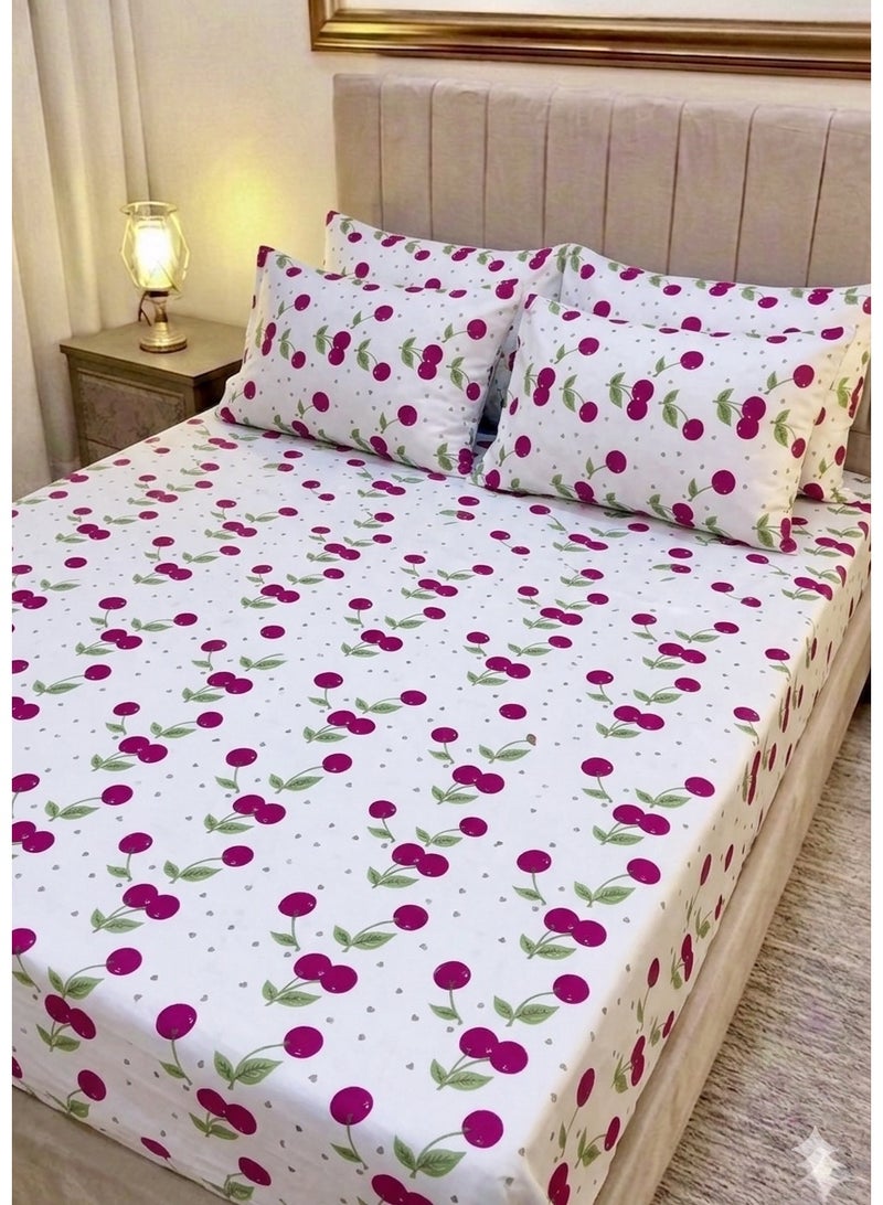 Turkish cotton sheet set, 4 pieces, size 240*270 - Image 1