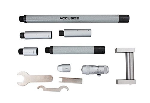 Accusize Industrial Tools 2-20'' Inside Micrometers Set, 0.001'' Increments, 3011-4051 - Image 2