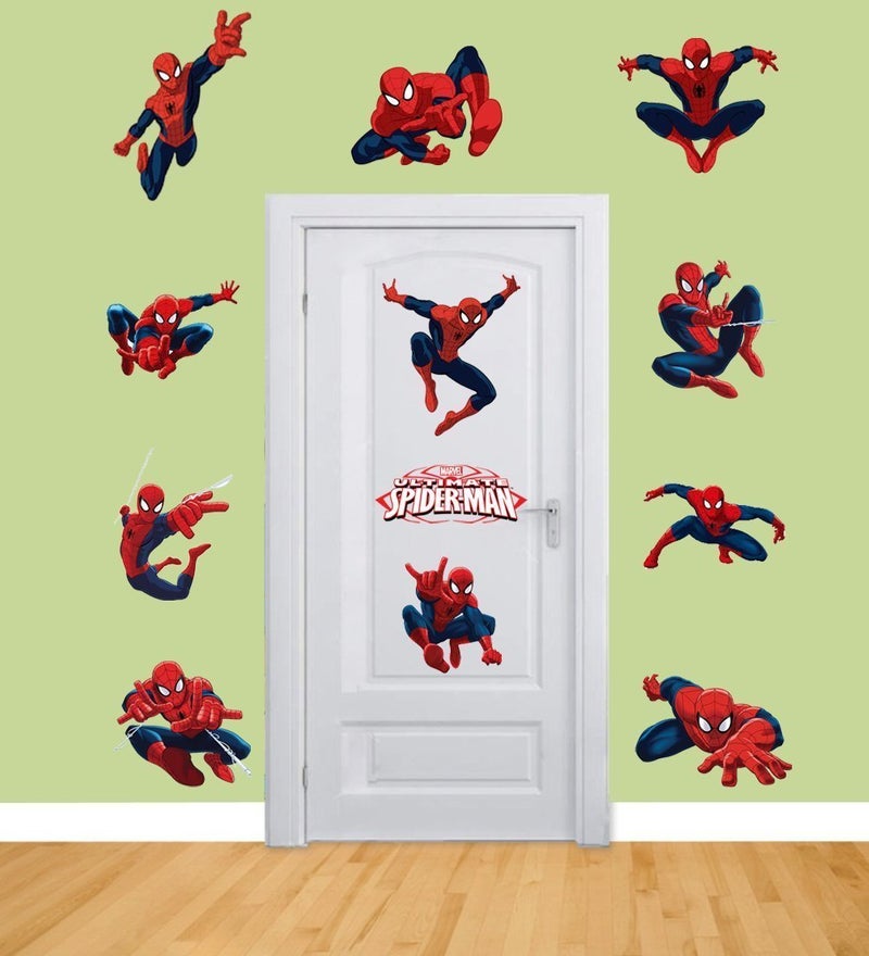 MARVEL Spiderman Sticker Pack for Kids Room Wall Decor | Peel and Stick Wall Decal for Ultimate Spider-man Party Decoration by Dekosh - Image 2